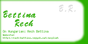 bettina rech business card